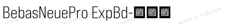 BebasNeuePro ExpBd字体转换